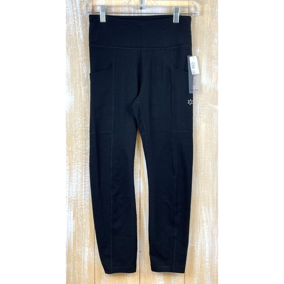 Nine West Active Leggings Pants Pockets Women’s Small Black NEW WITH TAGS - Picture 1 of 8